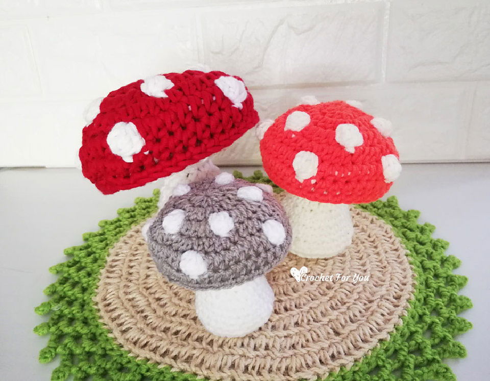 How to Crochet Mushroom - Free Pattern