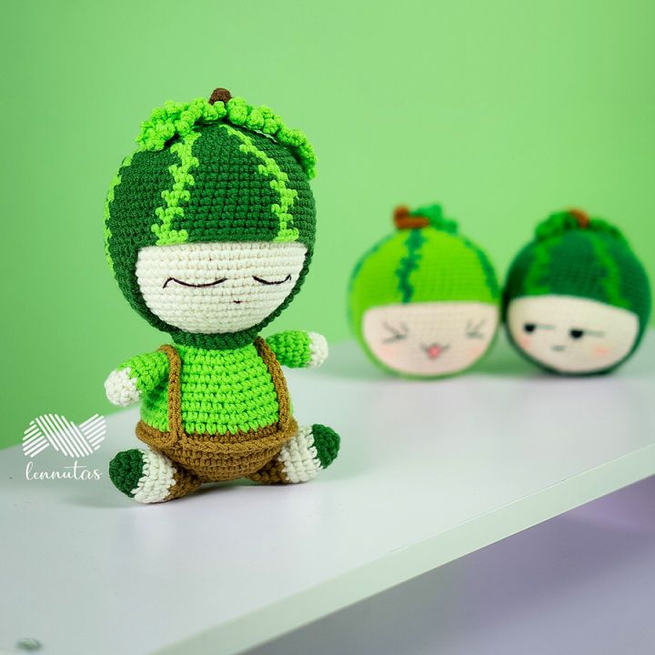 How to Crochet Watermelon Doll Free Pattern