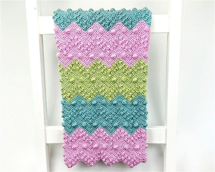 How to Make Chevron Textured Blanket Free Crochet Pattern