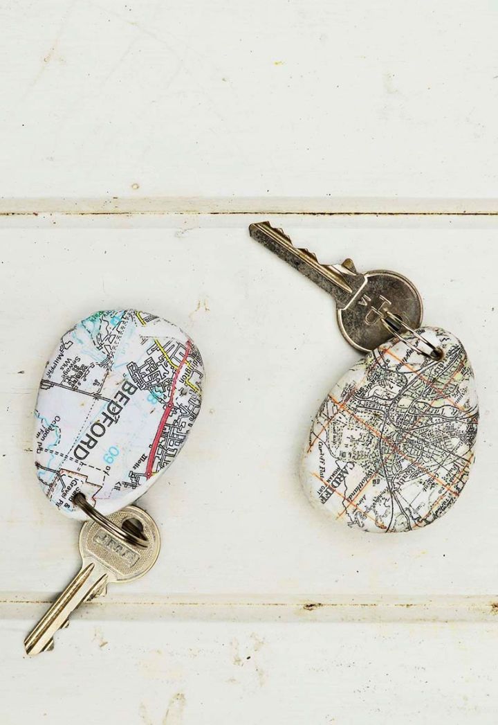 How to Make a Cool Map Rock Keychain