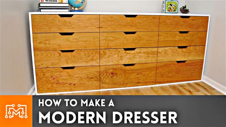 Simple Wooden Dresser Tutorial
