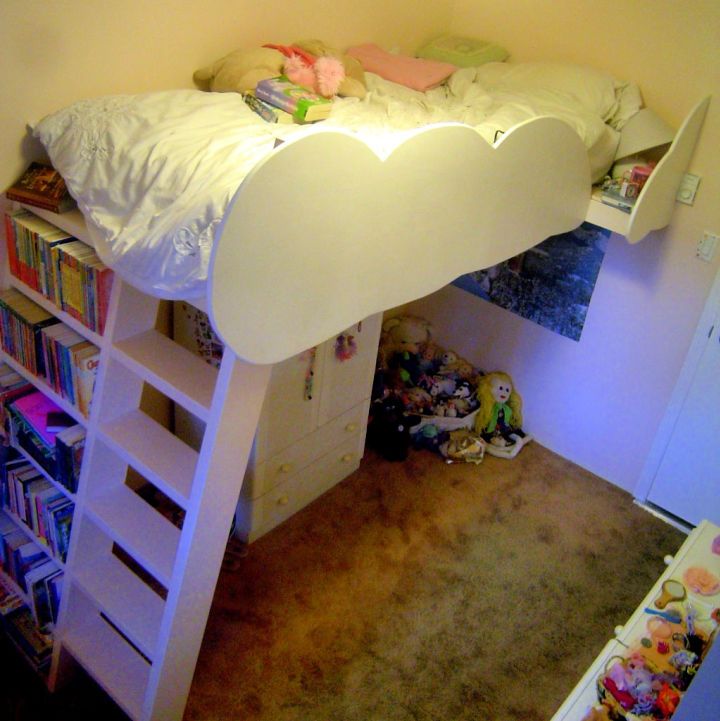 Loft Bed With Bookshelf Ladder