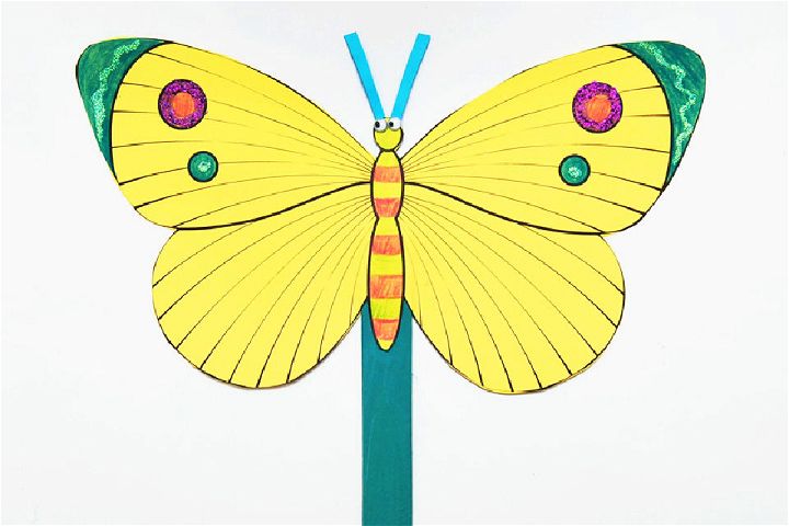 Lovely Butterfly Shaped Fan Art Ideas