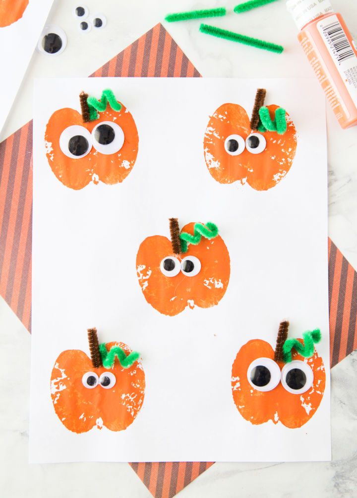 Make Your Own Apple Stamping Pumpkin