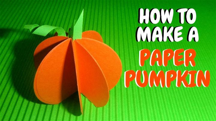 Fall Paper Pumpkin Craft for Kindergarten