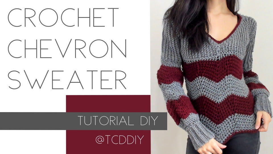 Making a Chevron Sweater Free Crochet Pattern