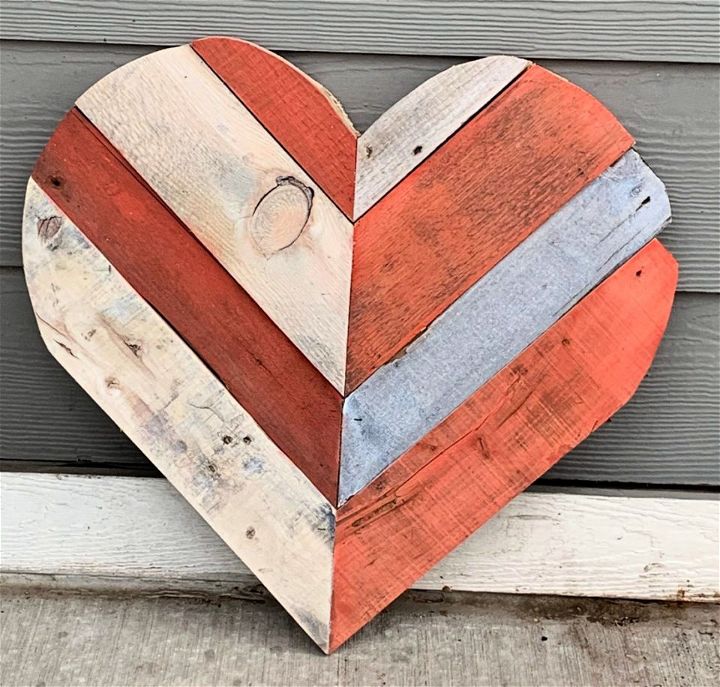 Making a Reclaimed Wood Chevron Pallet Heart