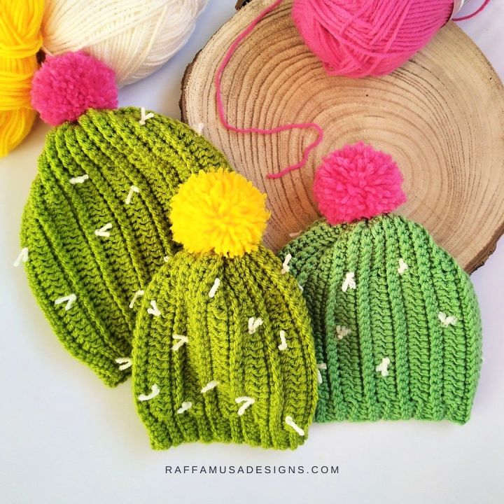 New Crochet Cactus Beanie Pattern