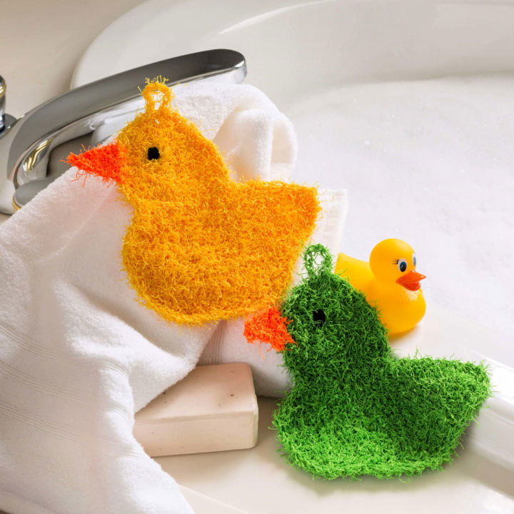 New Crochet Rubber Duckie Scrubby Pattern