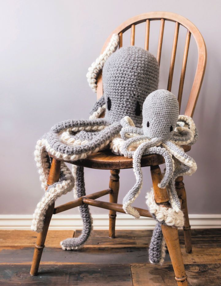 New Crochet Tentacles Octopus and Baby Pattern