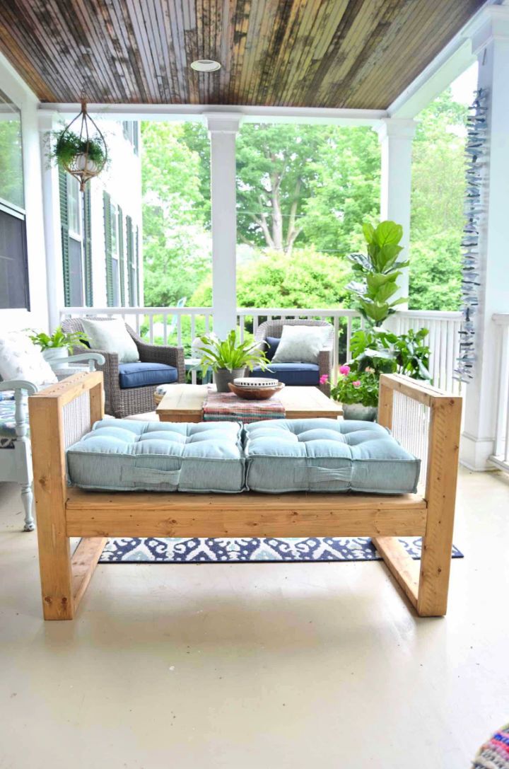 Outdoor Rope Bench on a Budget