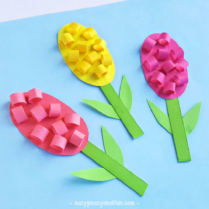 Paper Hyacinths Flower Craft for Kids