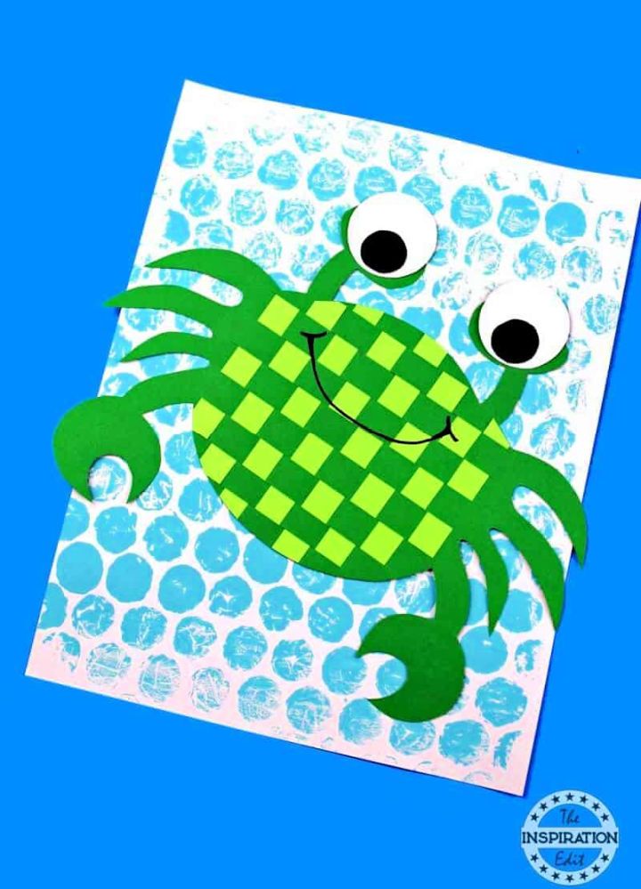 Paper Weave Crab Activity for Kids