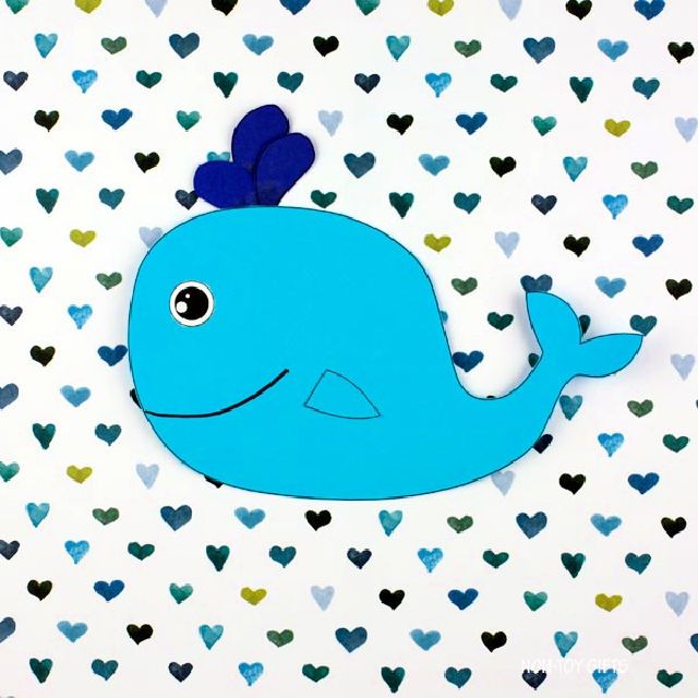 Paper Whale Activity for Kids