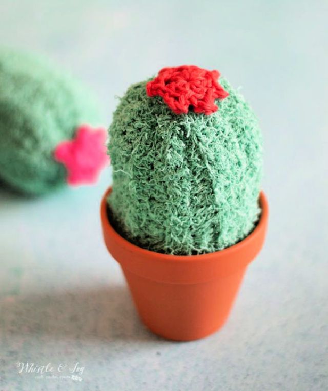 Quick and Easy Crochet Cactus Scrubby Pattern