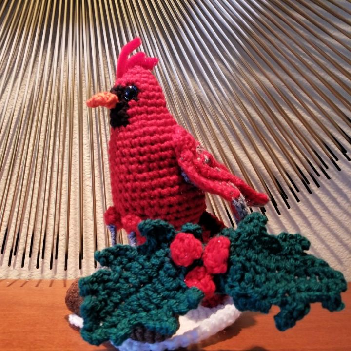 Quick and Easy Crochet Cardinal Amigurumi Pattern