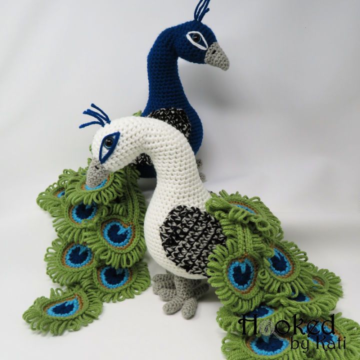 Realistic Regal the Peacock Crochet Pattern