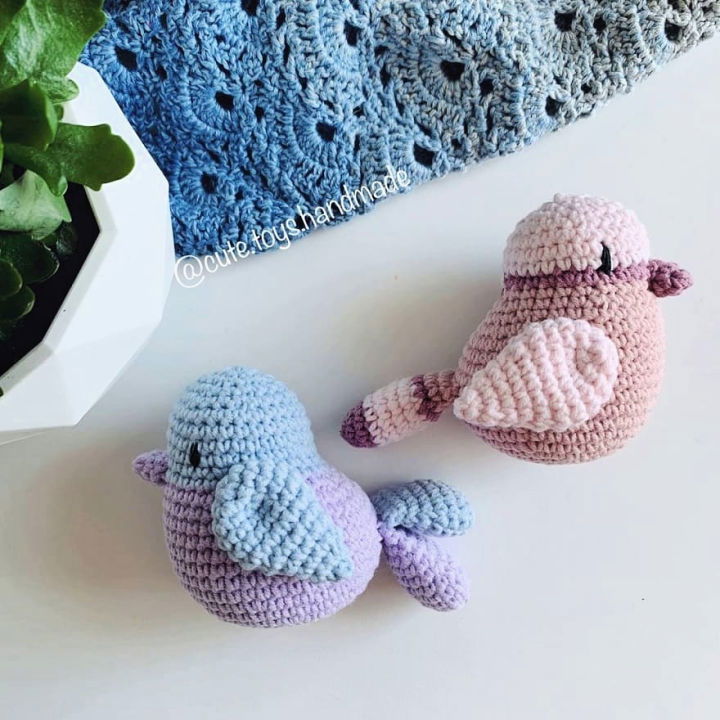 Simple Crochet Amigurumi Bird Pattern