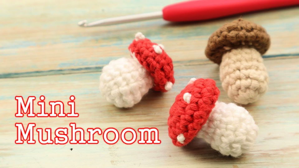 Simple Crochet Mini Mushroom Pattern