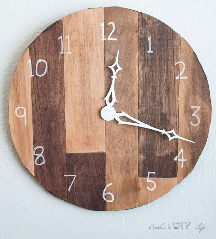 DIY Circle Wood Clock Using Scrap Plywood
