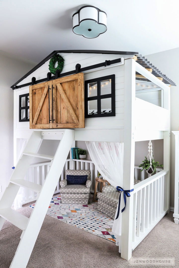 Sliding Barn Door Loft Bed Project