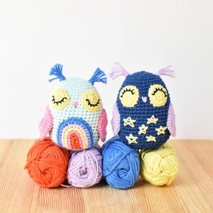 Unique Free Crochet Day and Night Owls Pattern