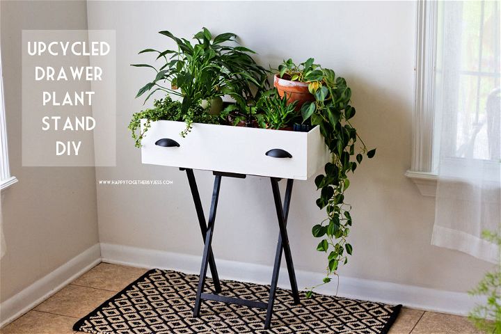 Upcycled Drawer Plant Stand DIY