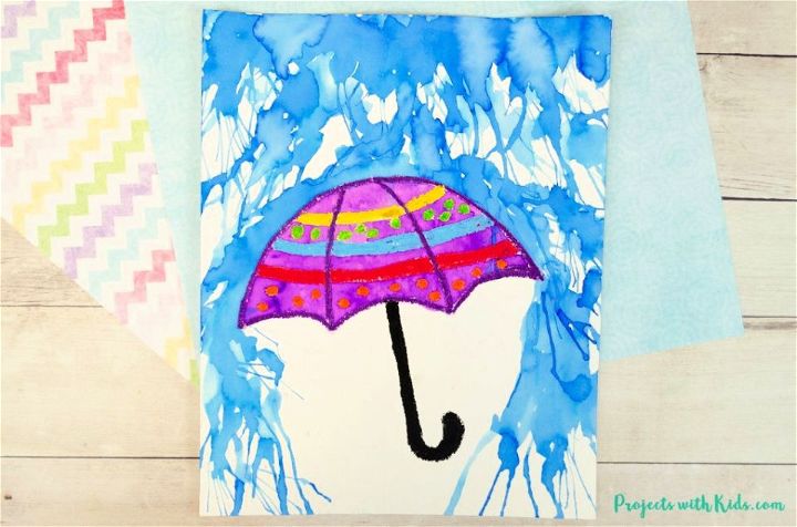 Awesome DIY Watercolor Rainy Day Painting