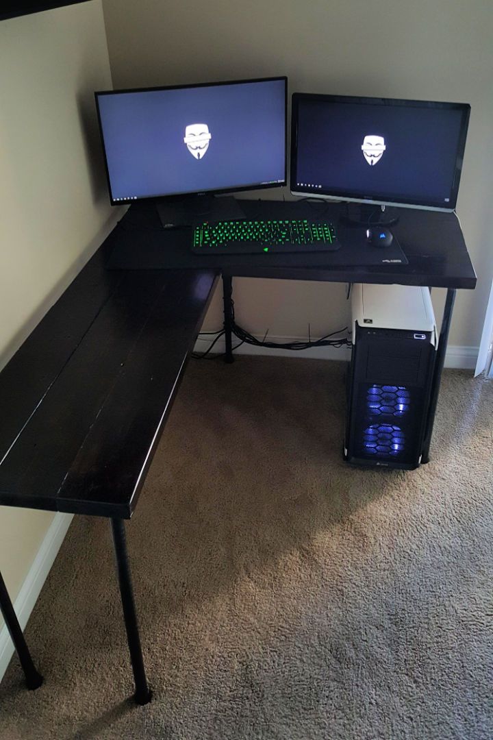 Build Your Own L Shaped Gaming Desk