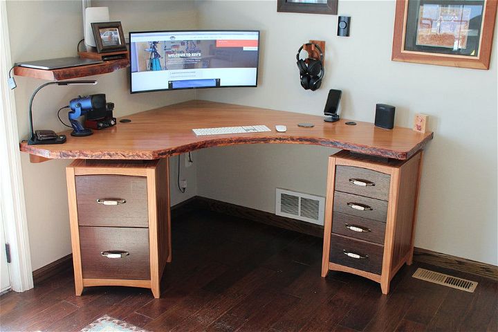 DIY Corner Office Desk