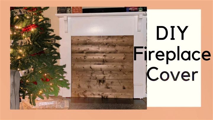Cheap DIY Fireplace Cover