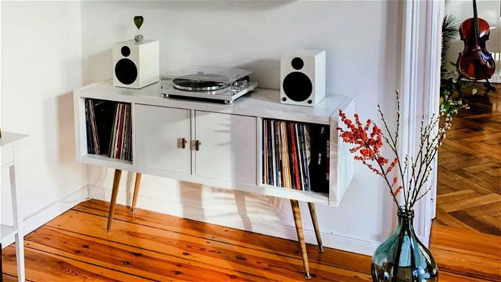 Chic Record Player Stand on a Budget