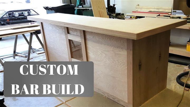 Custom DIY Wooden Bar 