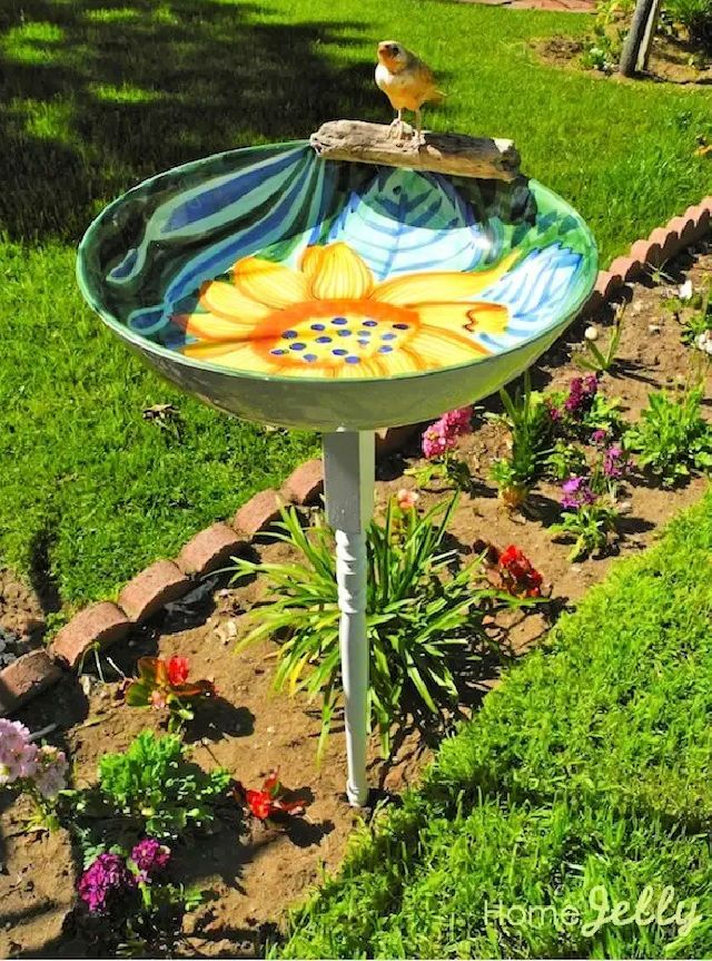 Cute Bird Bath Bowl Idea
