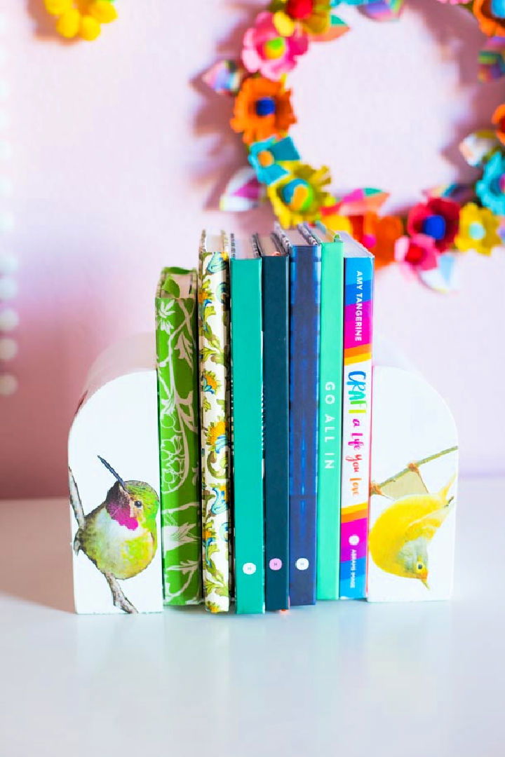 Fun and Easy DIY Bird Bookends