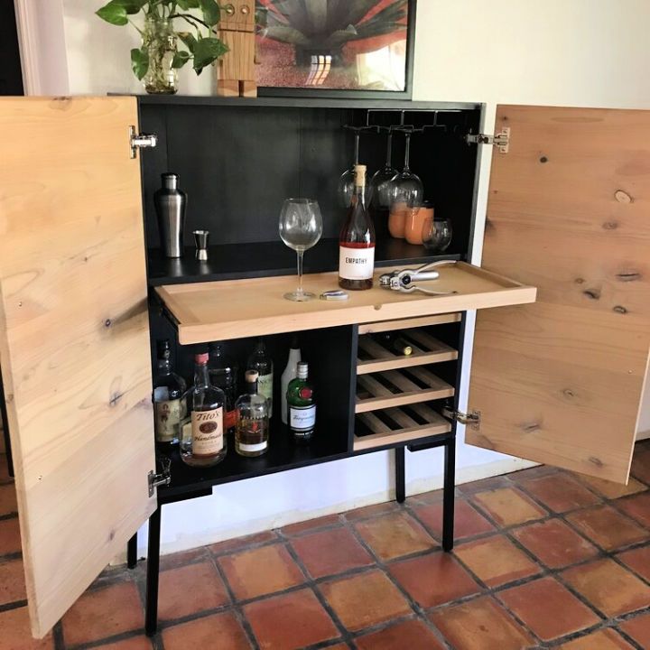 Handmade Bubbly Bar Cabinet