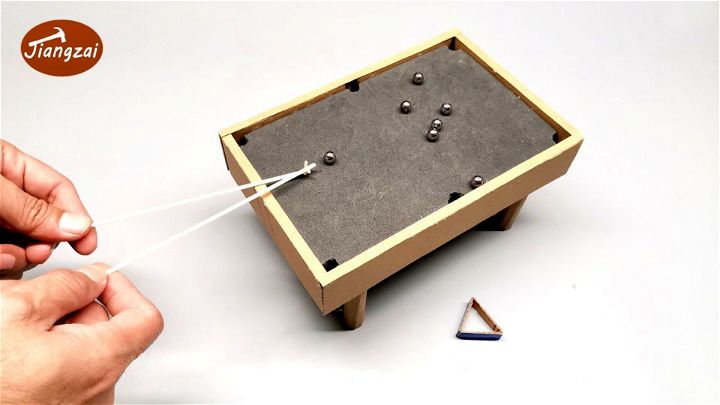 DIY Cardboard Mini Pool Table