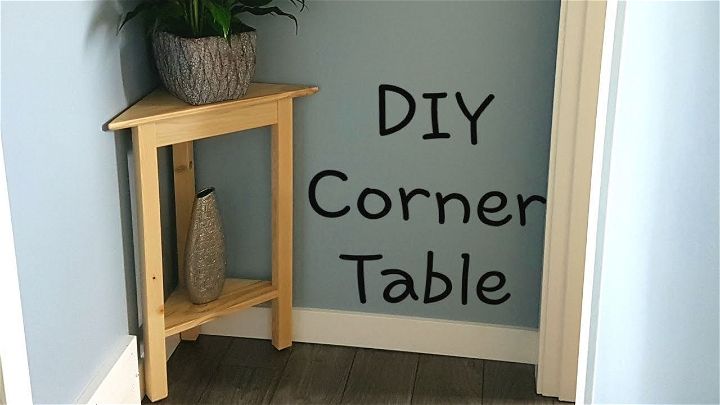DIY Corner Table for Small Spaces