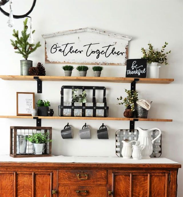 DIY Fixer Upper Style Farmhouse Shelves