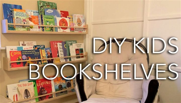 DIY Kids Floating Bookshelf