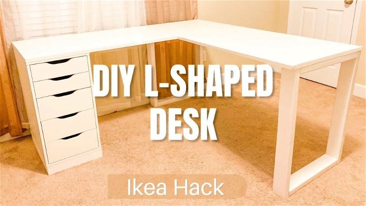 DIY L Shaped Corner Desk Setup
