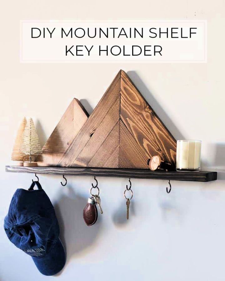 DIY Mountain Shelf Key Holder