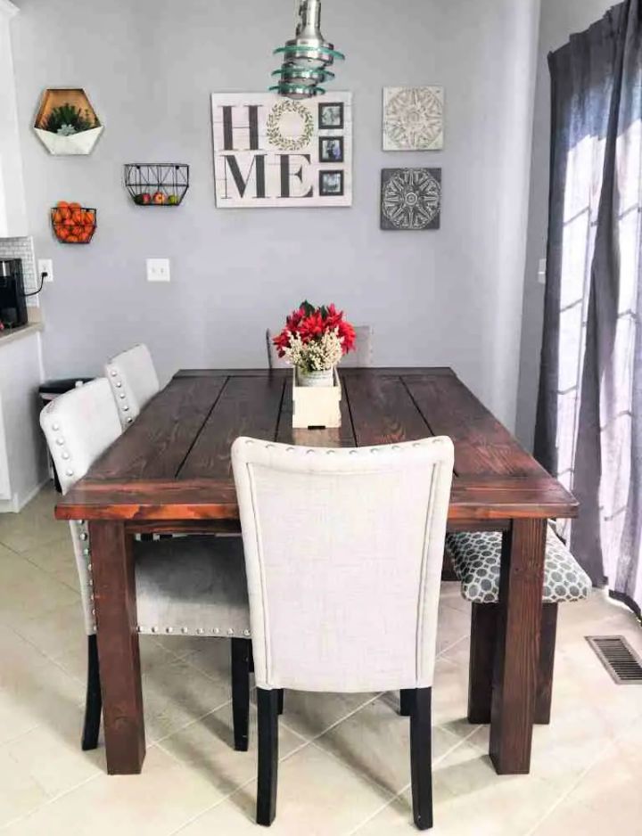 Rustic DIY Kitchen Table