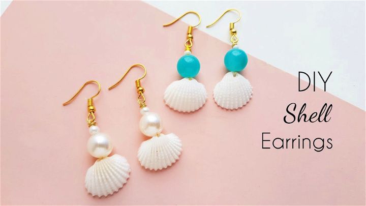 DIY Sea Shell Earrings