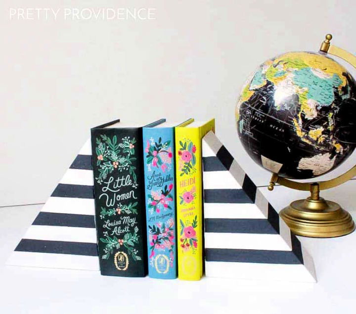 How to Make Striped Bookends