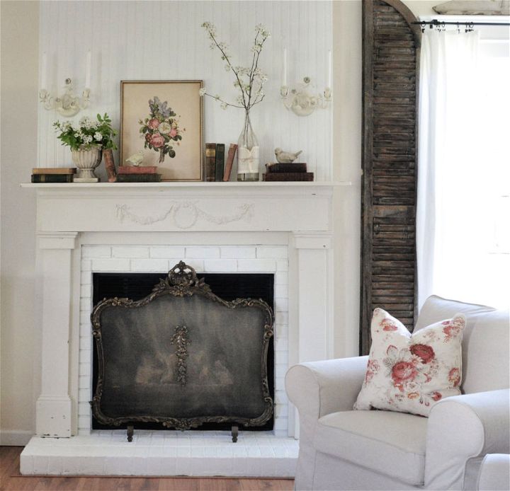 How to Turn a Frame Into a Fireplace Screen