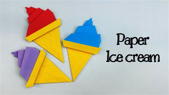 Easy DIY Paper Ice Cream for Kids