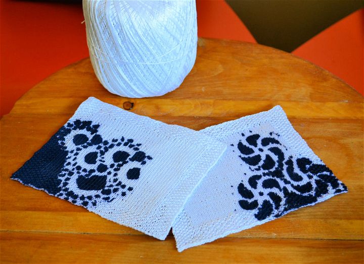 Easy Knit Painted Lace Coaster