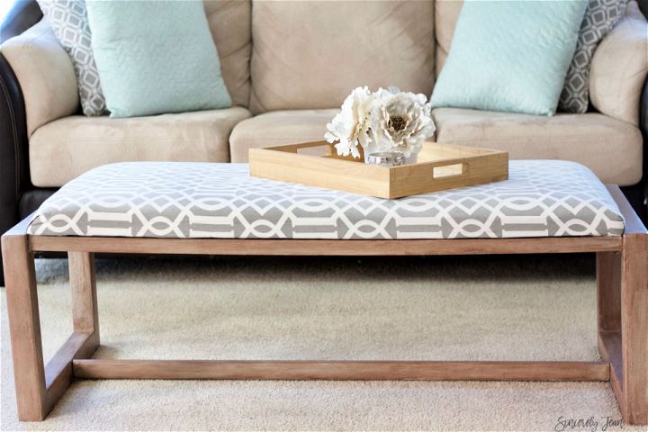 Fabric-Covered Coffee Table Makeover