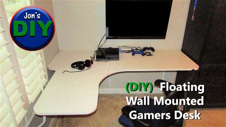 Floating Wall Mounted Corner Desk